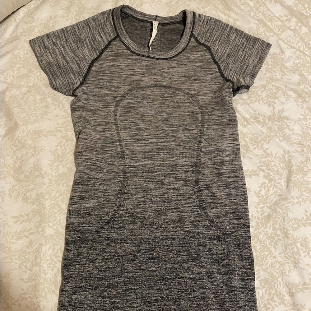 Gray Short Sleeve lululemon Athletic top